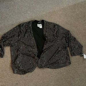 gold cardigan